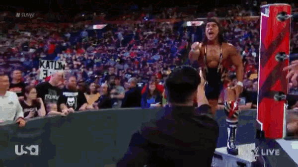 a wrestling match is being shown live on usa
