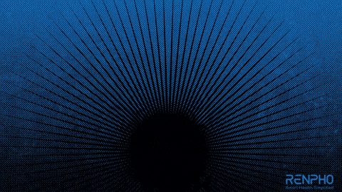 a blue background with renpho smart health simplified