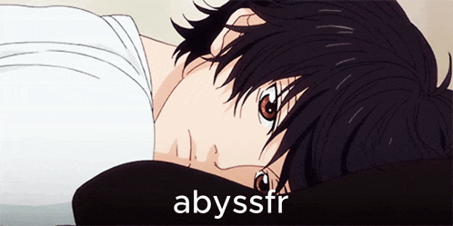 a picture of a person with the word abyssfr on the bottom right