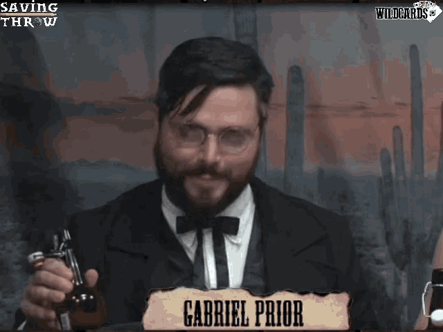 a man with a beard and glasses named gabriel prior