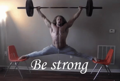 Be Strong GIF - Be Stong Lift Split GIFs