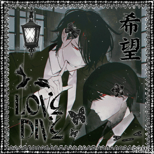 a picture of a man in a suit with the words love div2 written on it