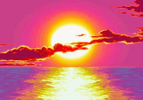 Anime Sunset GIF - Anime Sunset Reflection GIFs