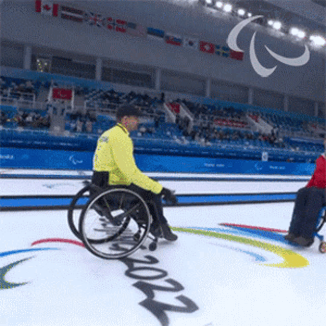 Good Game Wheelchair Curling GIF - Good Game Wheelchair Curling Sweden GIFs