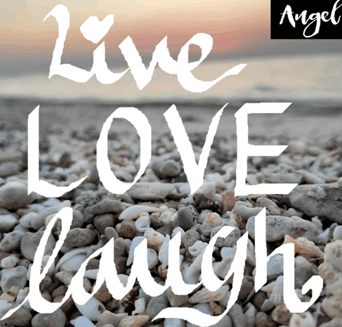 a sign that says " live love laugh " on it