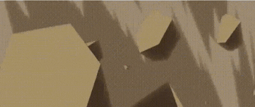 a cartoon character is flying through the air while a large rock is being destroyed .
