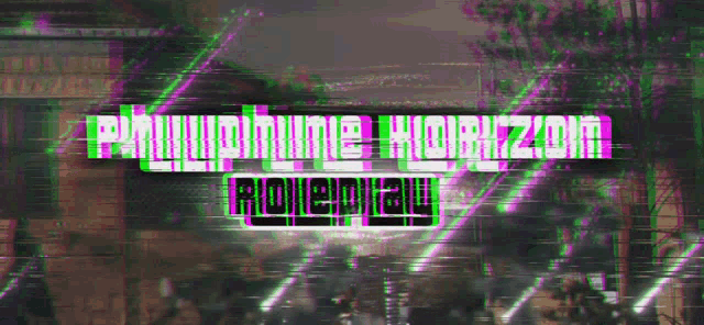 philippine horizon roleplay is written on a purple and green background