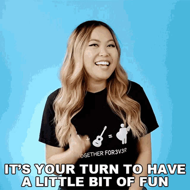 Its Your Turn To Have A Little Bit Of Fun Ellen Chang GIF - Its Your Turn To Have A Little Bit Of Fun Ellen Chang For3v3rfaithful GIFs