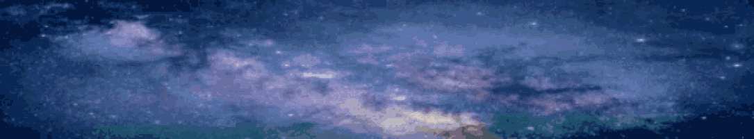 a night sky with a lot of stars and purple clouds