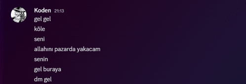 a purple background with a person named koden