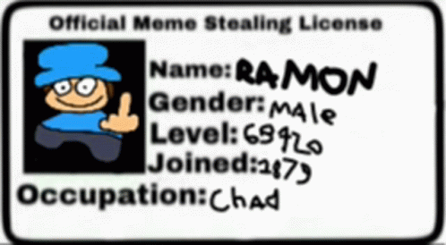 Meme Stealing License GIF - Meme Stealing License GIFs