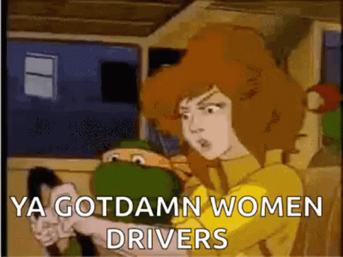 Women Driving GIF - Women Driving Ninja Turtles GIFs
