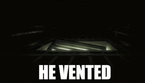 a picture of a monster with the words he vented on it