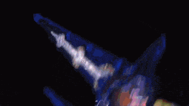 a computer generated image shows a blue light coming out of a hole in the ground