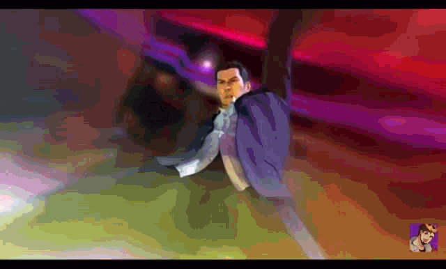 a pixelated image of a man in a suit
