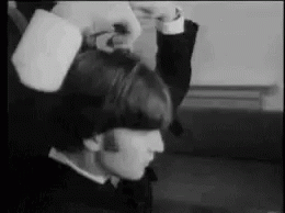 John Lennon The Beatles GIF - John Lennon The Beatles Cut Hair GIFs