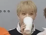 Jisung Drink GIF - Jisung Drink Laughing While Drinking GIFs