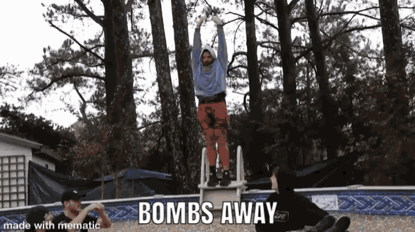 Bombs Away Belly Flop GIF - Bombs Away Belly Flop Pool GIFs