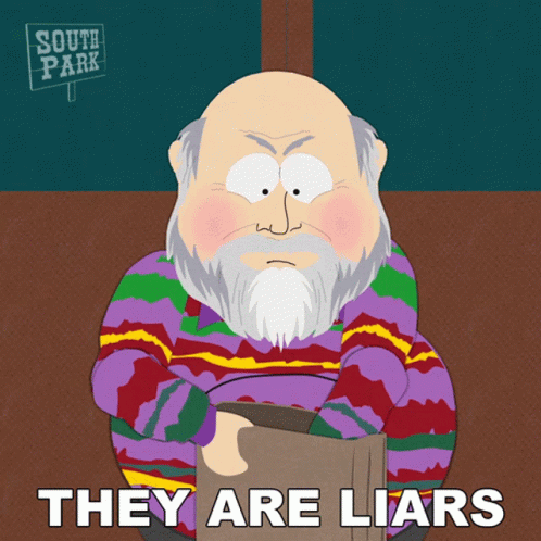 They Are Liars Rob Reiner GIF - They Are Liars Rob Reiner South Park GIFs