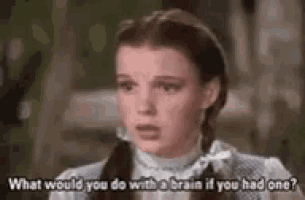 a woman is talking about what would you do with a brain if you had one