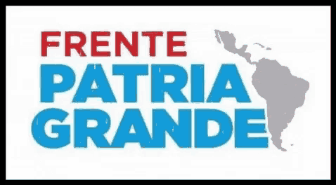 frente patria grande logo with a map of latin america