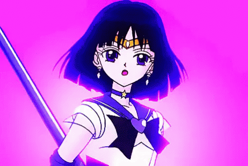 Sailor Saturn セーラーサターン　セーラームーン　セーラー服　アニメ GIF - Sailor Saturn Sailor Moon Sailor GIFs