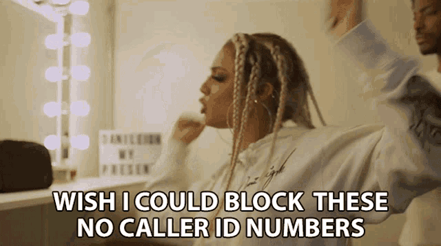 Wish I Could Block These No Caller Id Numbers Danielle Leigh Curiel GIF - Wish I Could Block These No Caller Id Numbers Danielle Leigh Curiel Danileigh GIFs