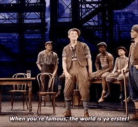 when you 're famous the world is ya erster written on the stage
