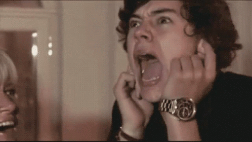 Scary Harry Styles GIF - Scary Harry Styles Shout GIFs