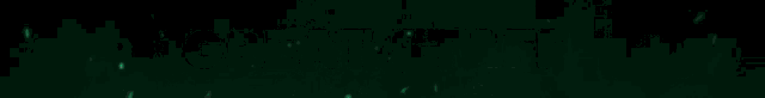 a green lightning bolt is coming out of the ground on a dark background .