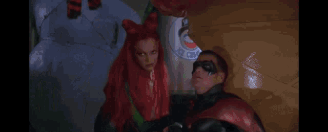 robin and poison ivy from the movie batman and robin