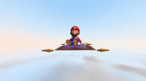Smg4 Mario GIF - Smg4 Mario Flying Carpet GIFs
