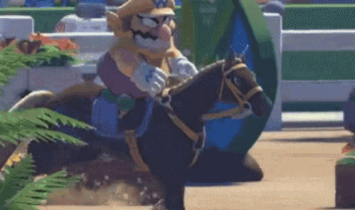 Wario Horse GIF - Wario Horse Nintendo GIFs