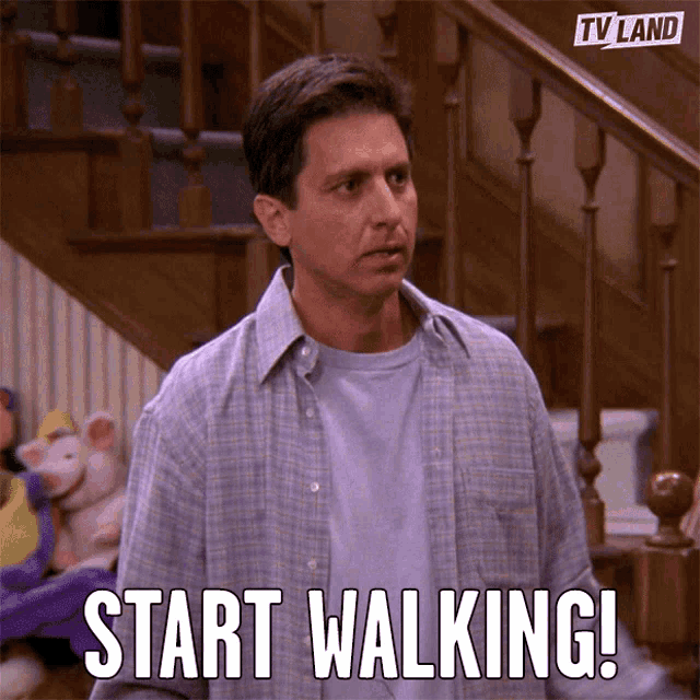 Start Walking Leave GIF