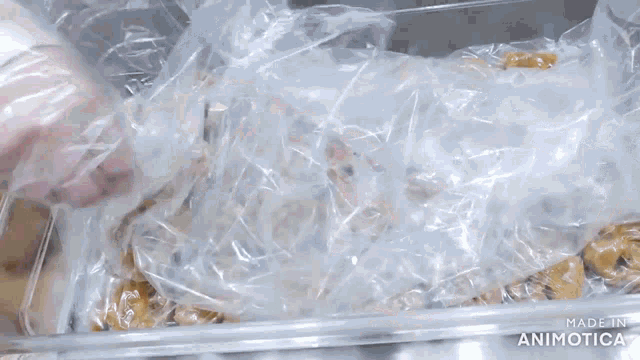 a bunch of cookies on a tray with the words made in animatica