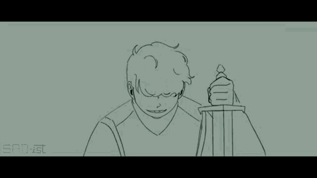 a drawing of a man in a hood holding a sword next to a man in a cape .
