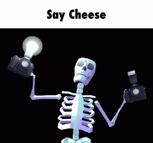 Say Cheese Skeleton GIF - Say Cheese Skeleton Dance GIFs