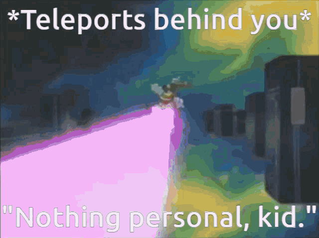 Nothing Personal Kid Teleports Behind You GIF - Nothing Personal Kid Teleports Behind You Megaman Battle Network GIFs