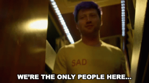 Were The Only People Here Alone GIF - Were The Only People Here Alone Nobody Else GIFs