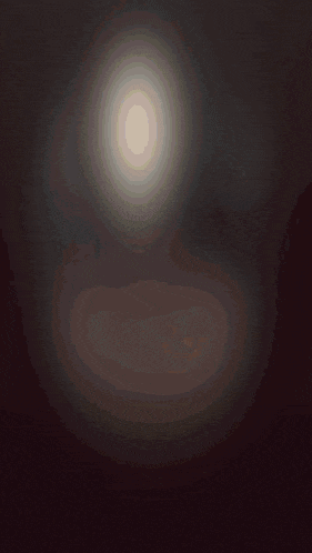 a painting of a sphere with a light coming out of the top