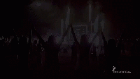 Hands Raised Friends GIF - Hands Raised Friends Standing Together GIFs