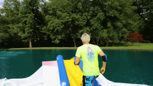 Jump Into Water Stephen Sharer GIF - Jump Into Water Stephen Sharer Splash GIFs