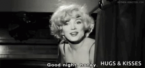 Some Like It Hot Marilyn Monroe GIF - Some Like It Hot Marilyn Monroe Good Night GIFs