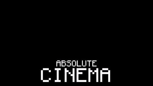 a poster for absolute cinema shows a skull and a bottle