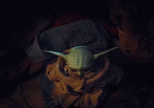 Baby Yoda The Mandalorian GIF - Baby Yoda The Mandalorian Lie Down GIFs