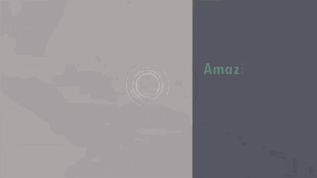 a gray background with a circle and the word amazi