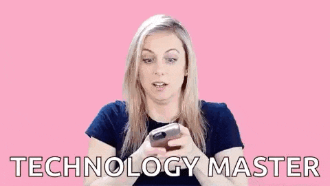a woman is making a funny face while holding a cell phone .