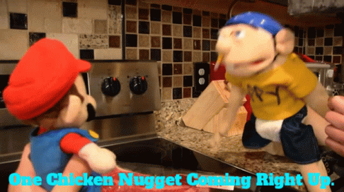 Sml Jeffy GIF - Sml Jeffy One Chicken Nugget Coming Right Up GIFs