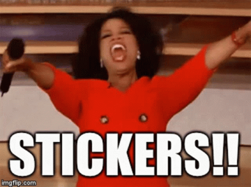 Stickers Scream GIF - Stickers Scream Oprah Winfrey GIFs