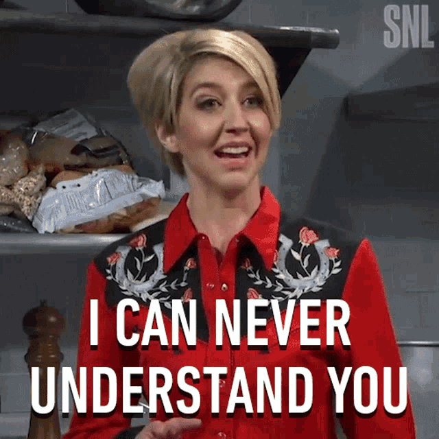 I Can Never Understand You Saturday Night Live GIF - I Can Never Understand You Saturday Night Live I Never Got You GIFs